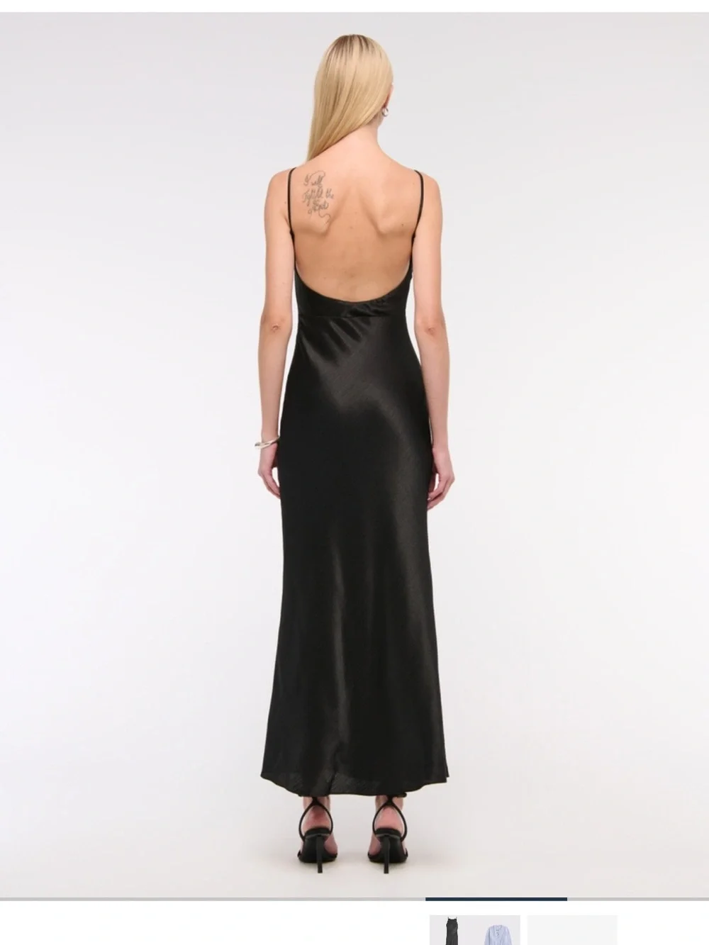Abercrombie & Fitch Black Boatneck Maxi Dress